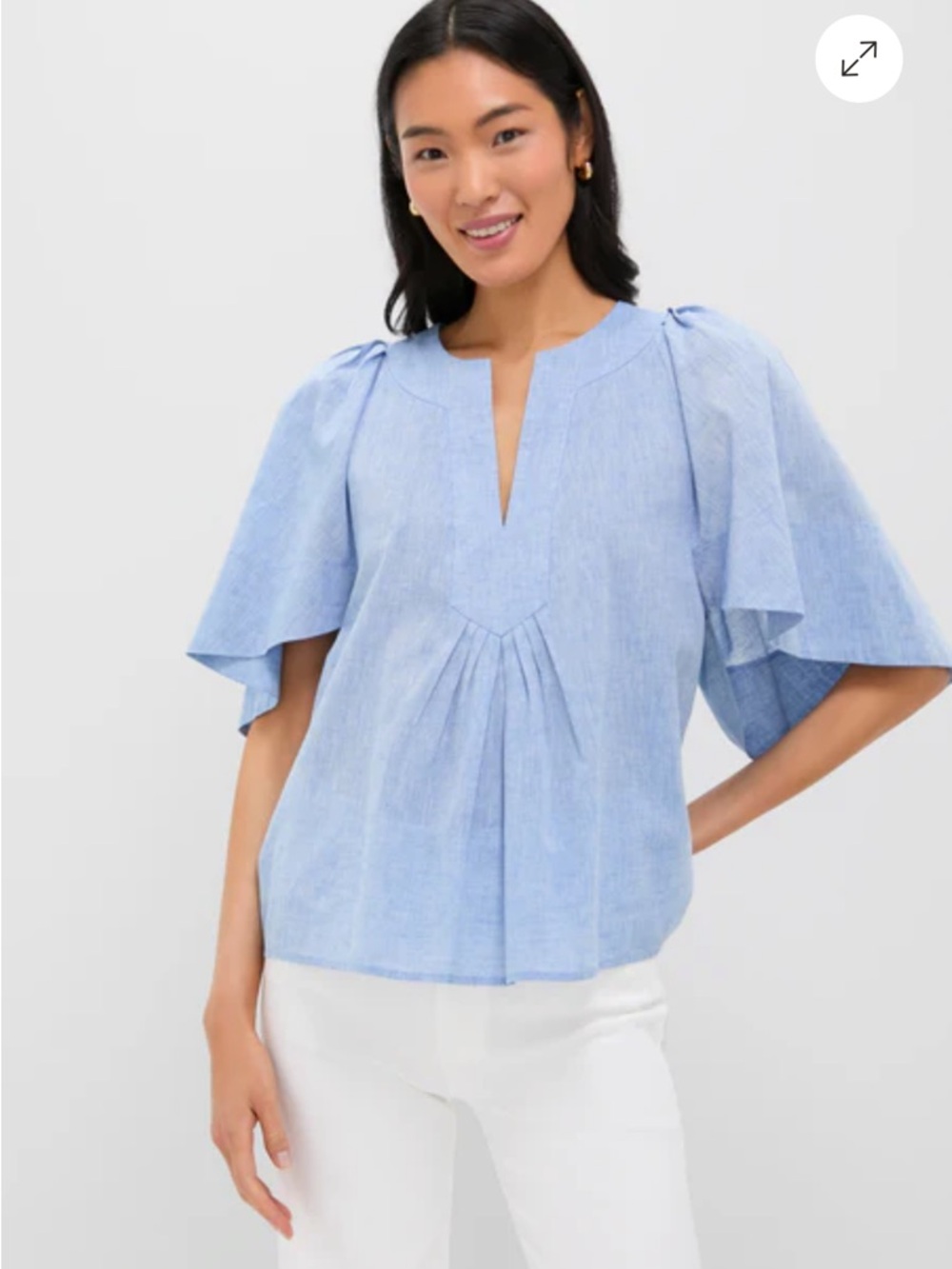 Tuckernuck chambray top 🩵 medium